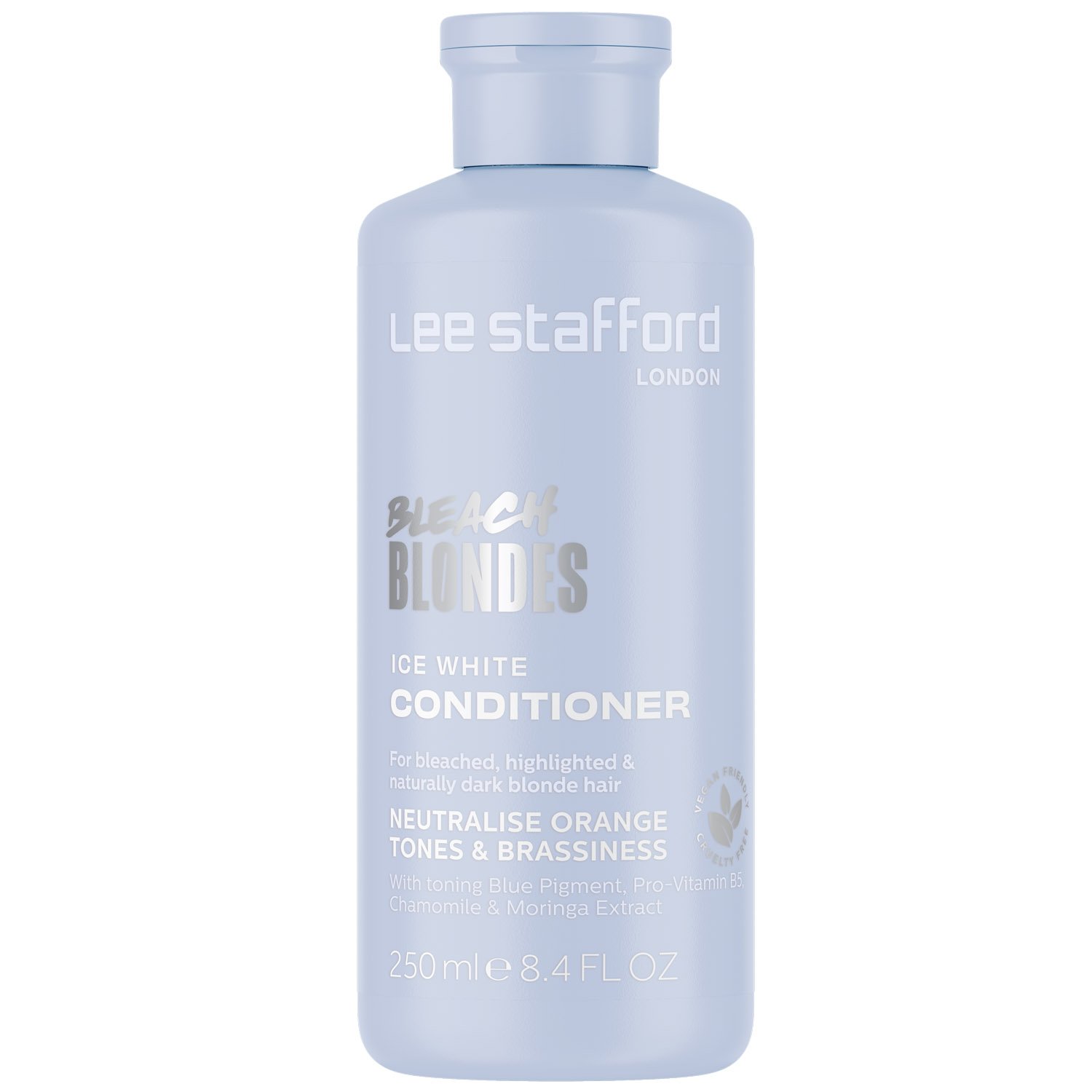 Кондиционер для волос Lee Stafford Bleach Blondes Ice White Toning Conditioner с синим пигментом 250 мл - фото 1