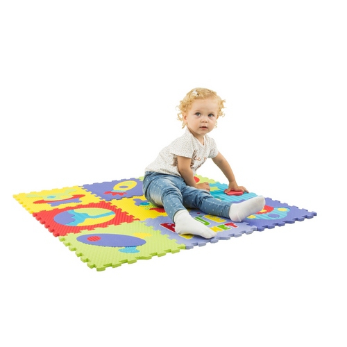 Детский развивающий игровой коврик-пазл Baby Great Космическое пространство, 92х92 см (GB-M1703) - фото 5
