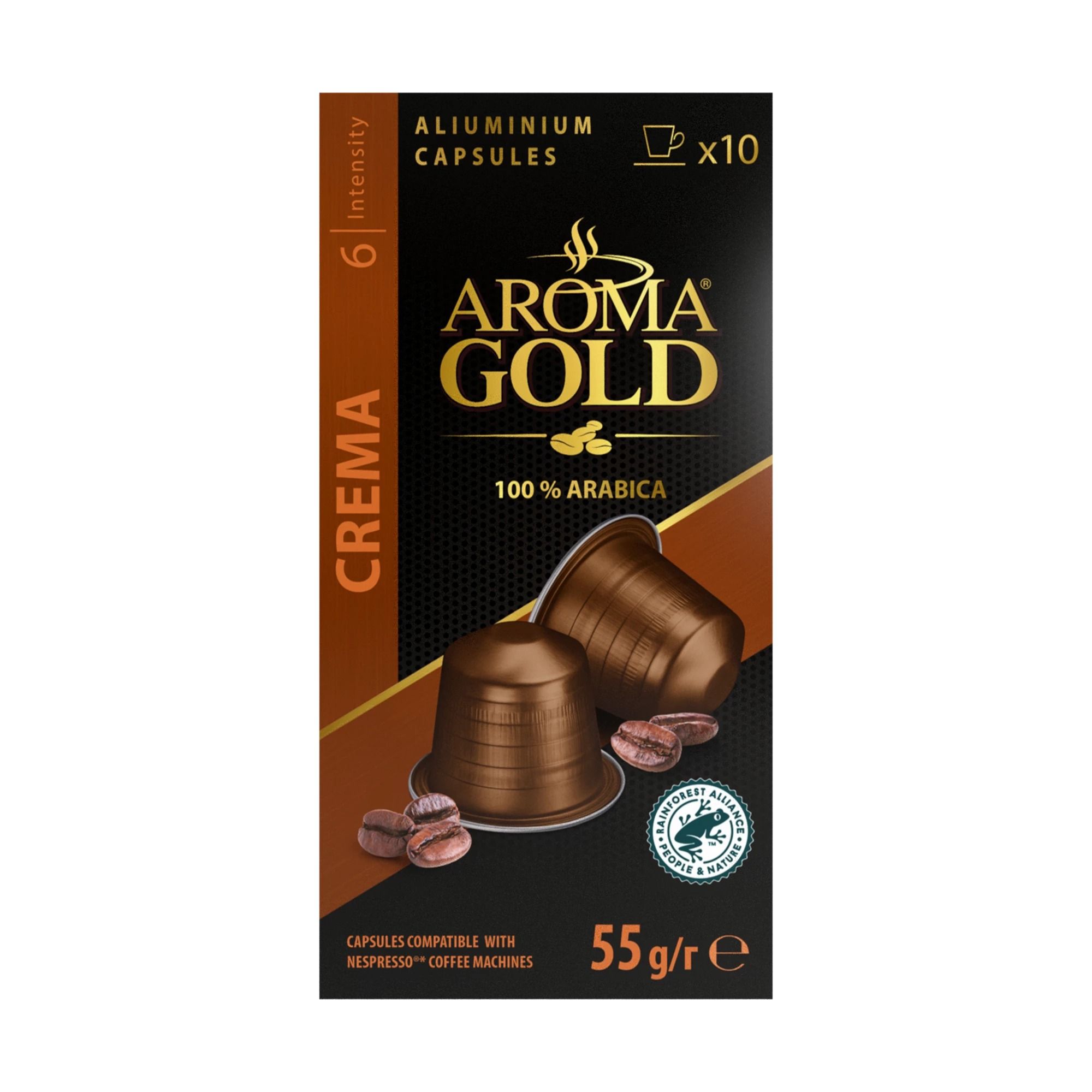 Кава в капсулах Aroma Gold Crema 55 г (10 шт. по 5.5 г) - фото 2