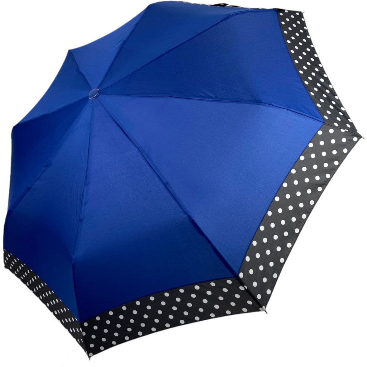 Жіноча складана парасолька напівавтомат S&L 98 см синя - фото 1