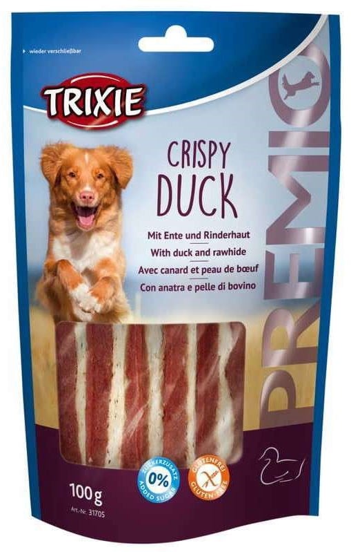 Лакомство для собак Trixie Premio Crispy Duck, с уткой, 100 г - фото 1