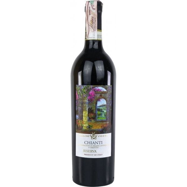 Вино Cala de Poeti Chianti Riserva DOCG, красное, сухое, 0,75 л - фото 1