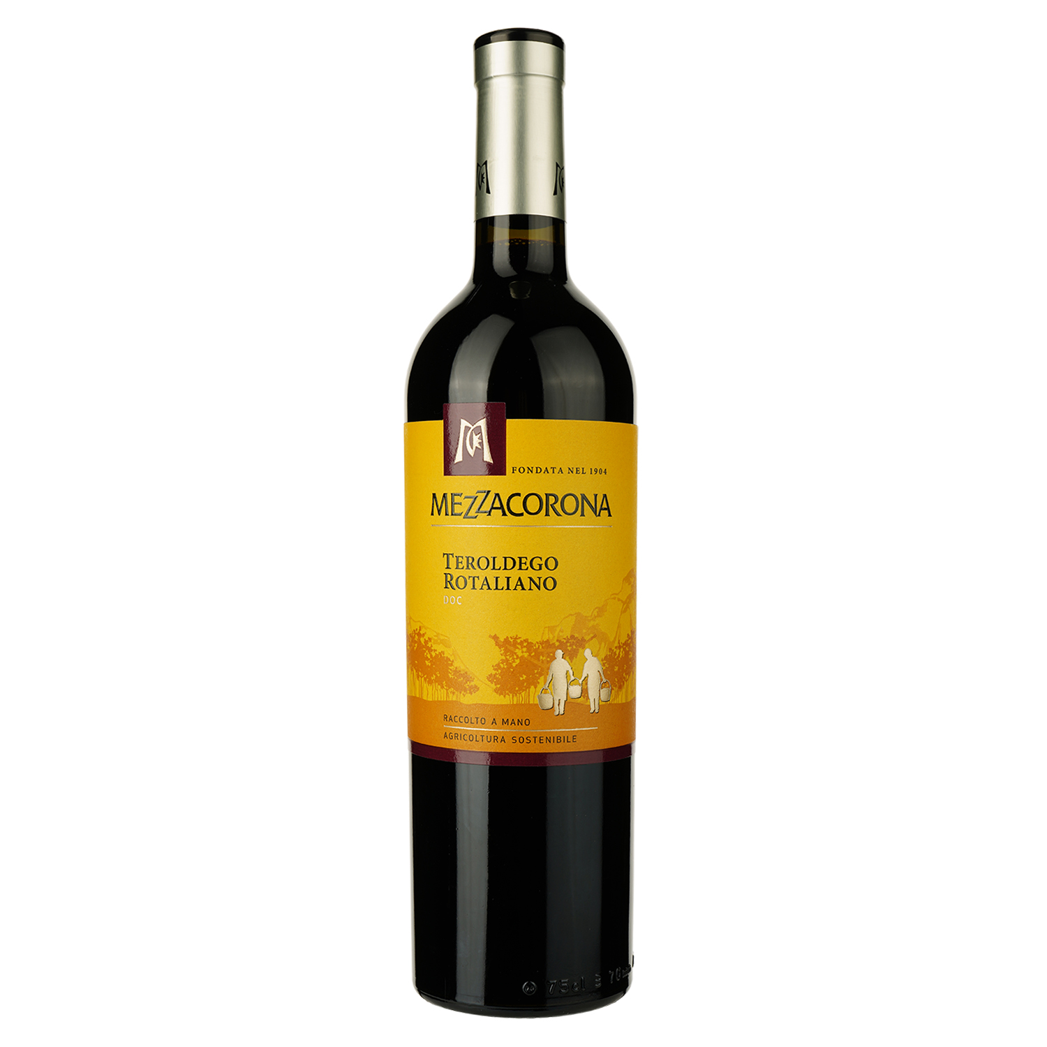 Вино Mezzacorona Teroldego Rotaliano DOC, червоне, напівсухе, 13%, 0,75 л - фото 1