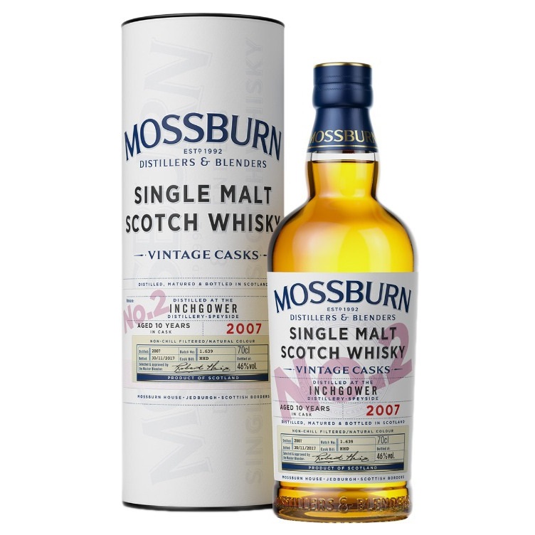 Виски Mossburn Casks No2 Inchgower Distillery 10 лет, 46%, 0,7 л - фото 1