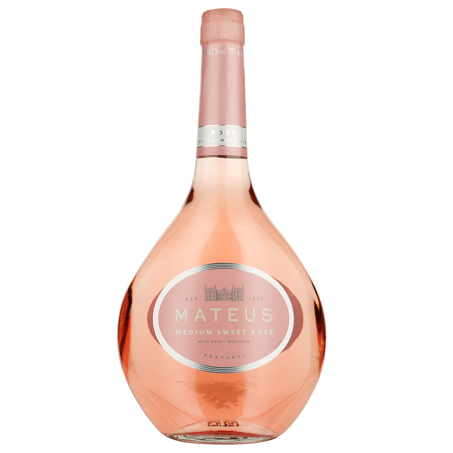 Вино Mateus Rose Aragones, рожеве, напівсолодке, 10,5%, 0,75 л (8263) - фото 1