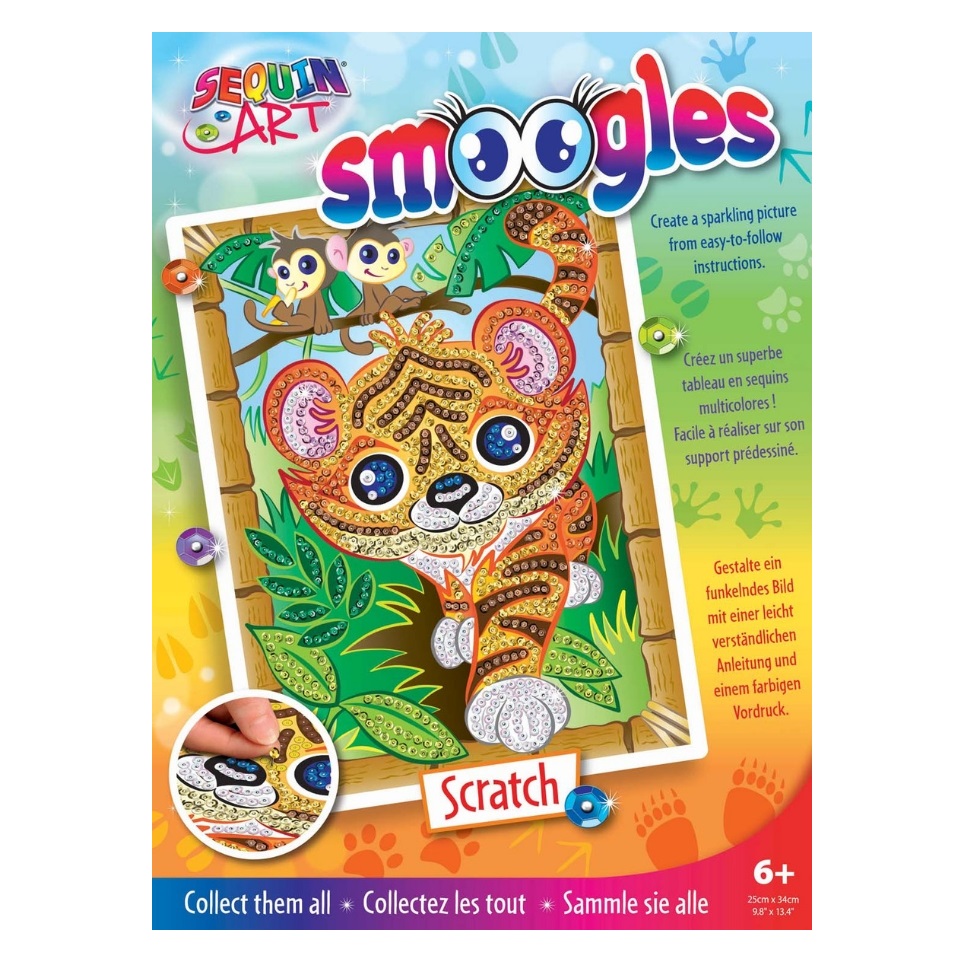 Набір для творчості Sequin Art Smoogles Тигр (SA1815) - фото 1