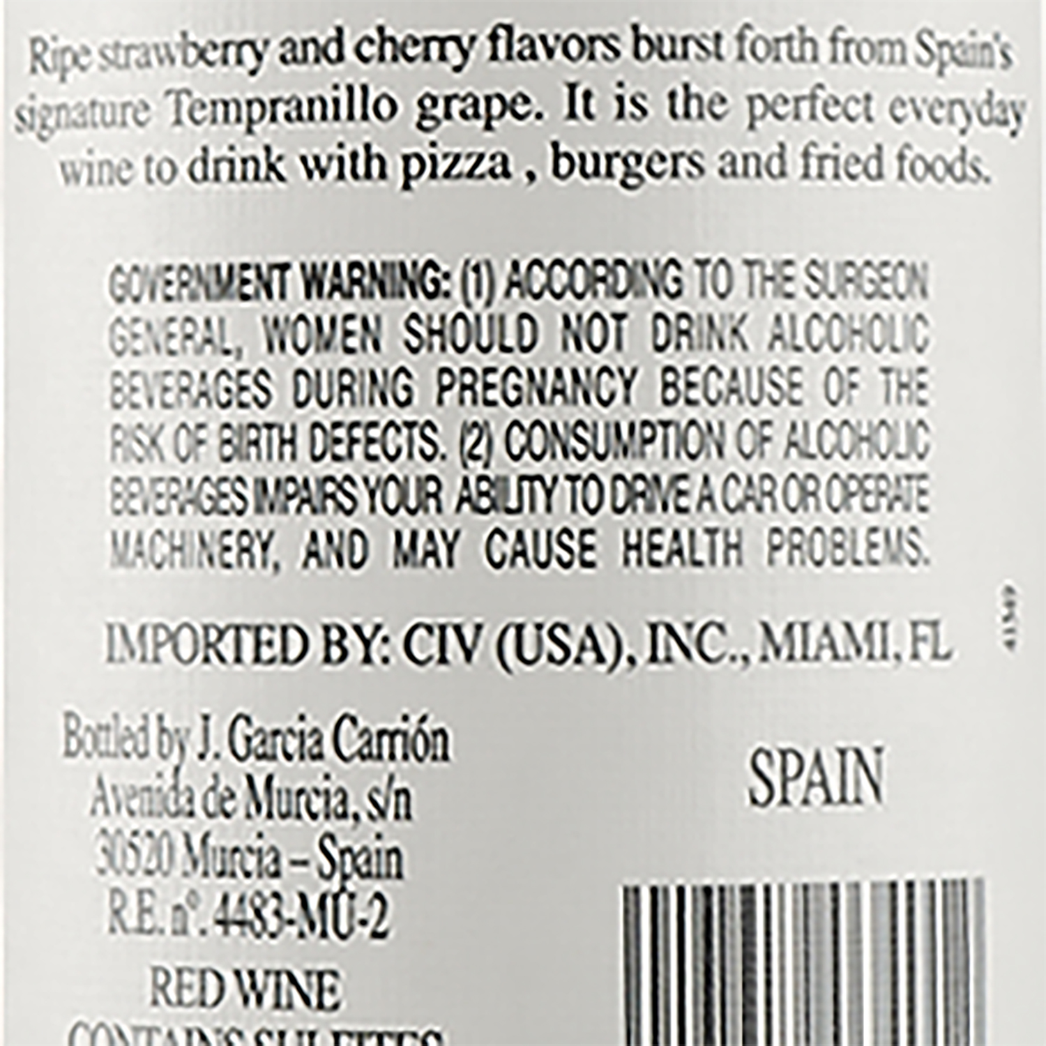 Вино Castillo San Simon Tempranillo, красное, сухое, 12,5%, 0,75л (27250) - фото 3