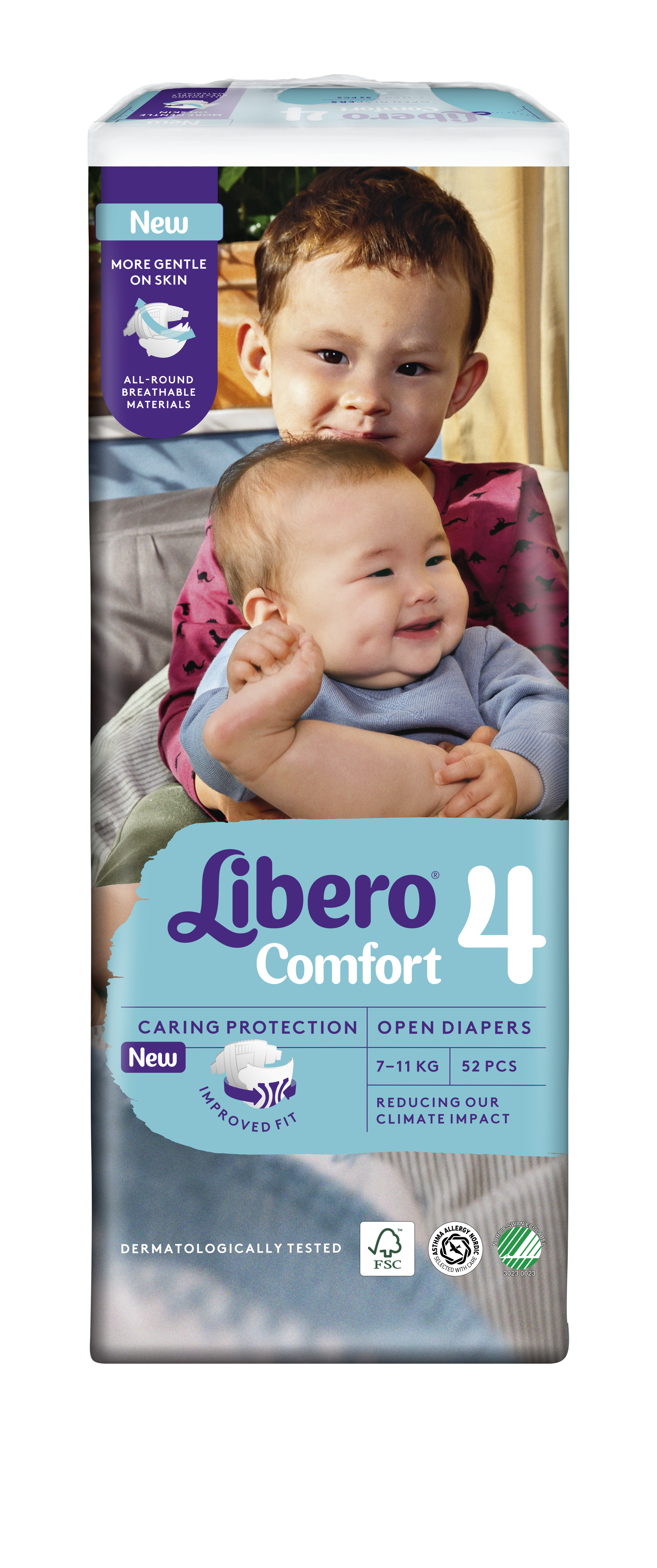 Підгузки Libero Comfort 4 (7-11 кг), 52 шт. - фото 2