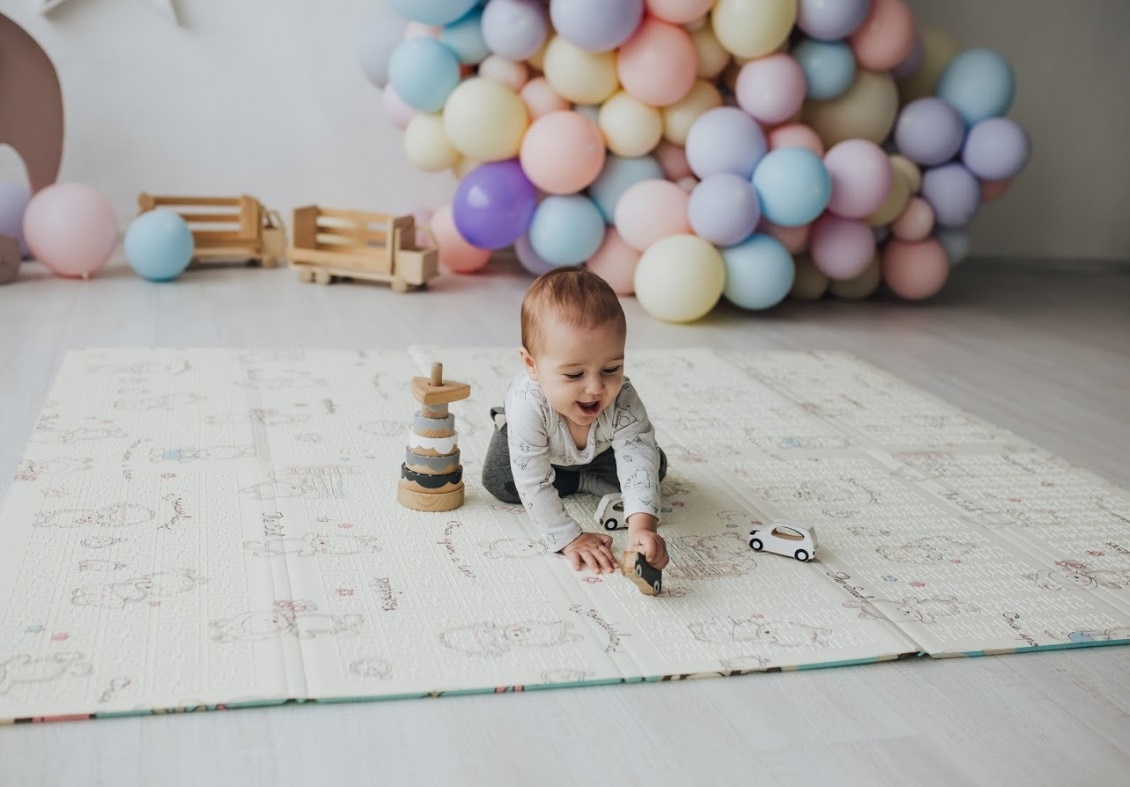 Дитячий двосторонній складаний килимок Poppet Пригоди ведмедиків і Танець панд, 200х180 см (PP003-200) - фото 12