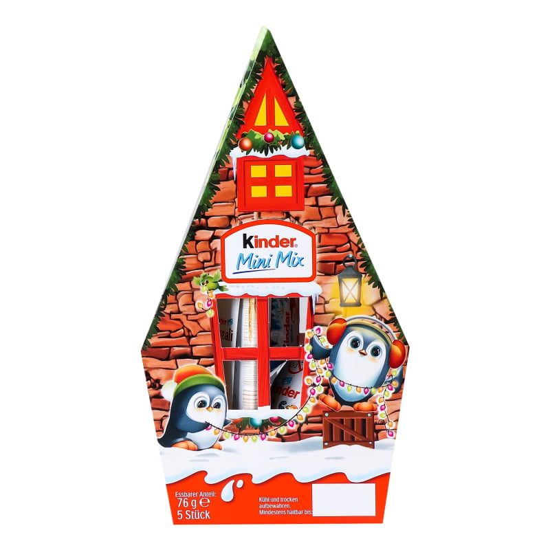 Набір цукерок Kinder Mini Mix Різдвяний будиночок 76 г (913671) - фото 1