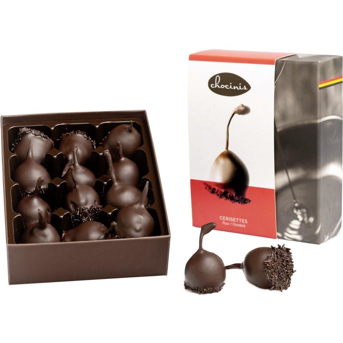 Цукерки Chocinis Вишня в чорному шоколаді, 200 г - фото 1