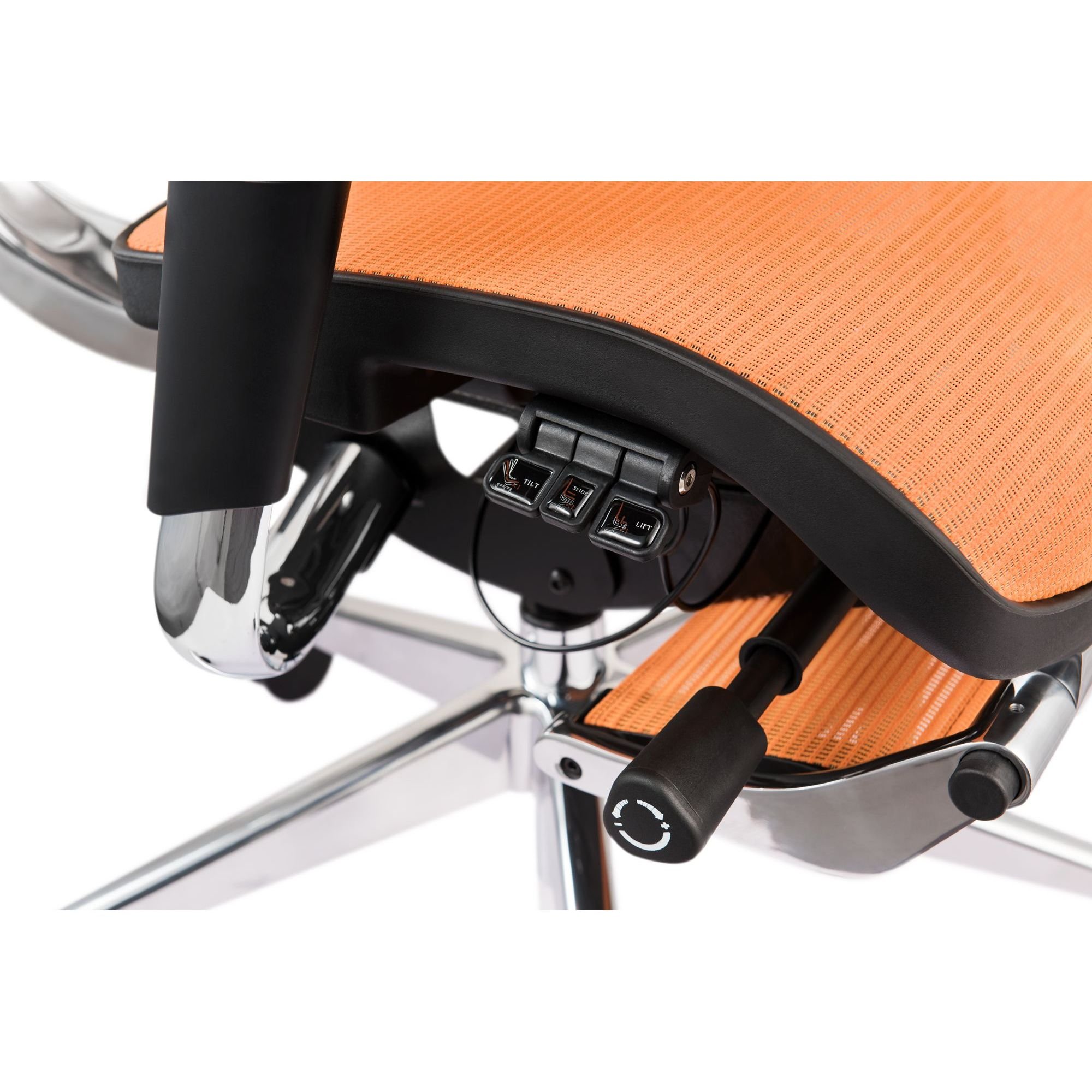 Офисное кресло GT Racer X-802L (W-23), оранжевое (X-802L Orange (W-23)) - фото 6