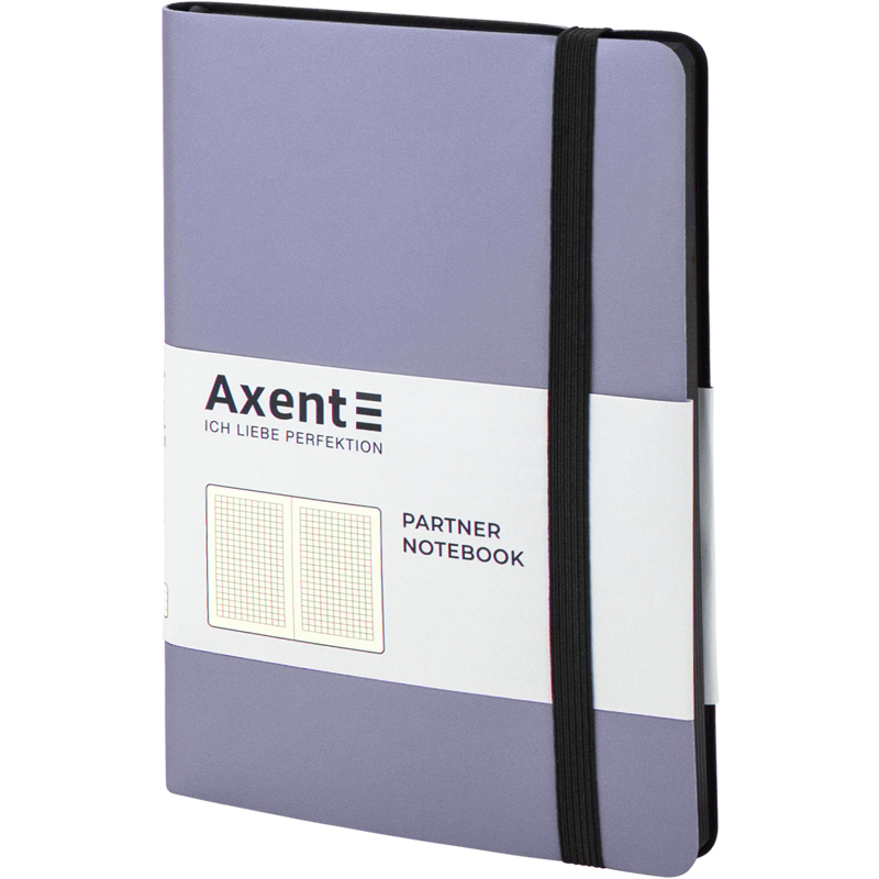 Книга записна Axent Partner Soft A5- в клітинку 96 аркушів срібляста (8206-34-A) - фото 2