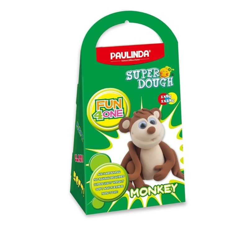 Маса для ліплення Paulinda Super Dough Fun4one Мавпа (PL-1566) - фото 1