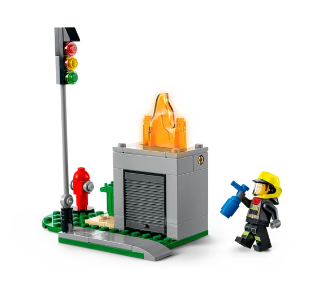 Конструктор LEGO City Пожарная бригада и полицейская погоня, 295 деталей (60319) - фото 6