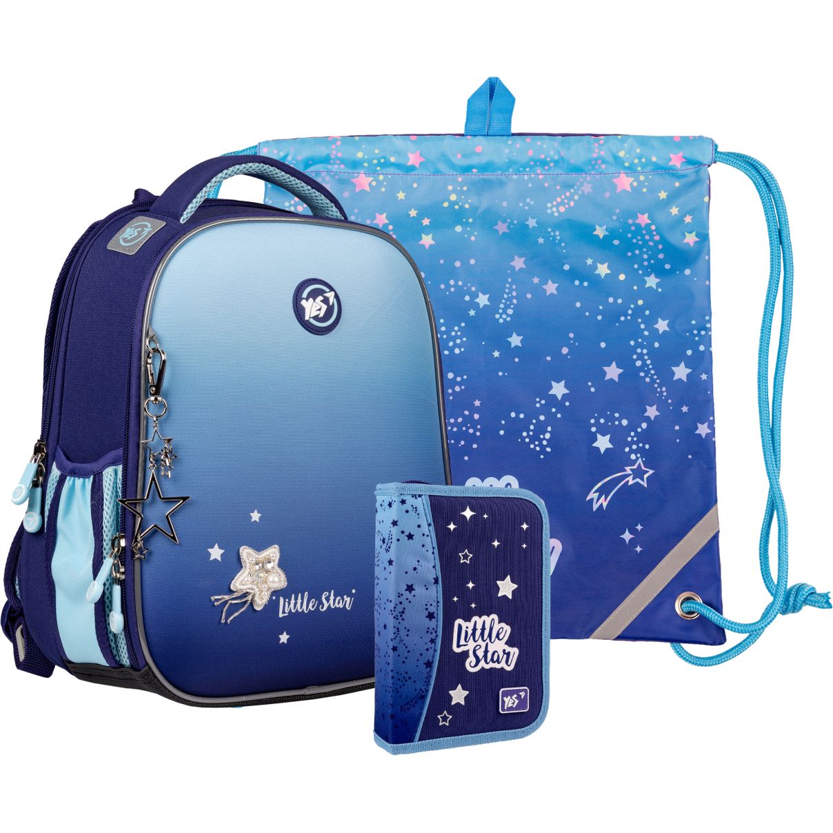 Рюкзак Yes H-100 Collection Little Star с пеналом и сумкой (559793) - фото 1