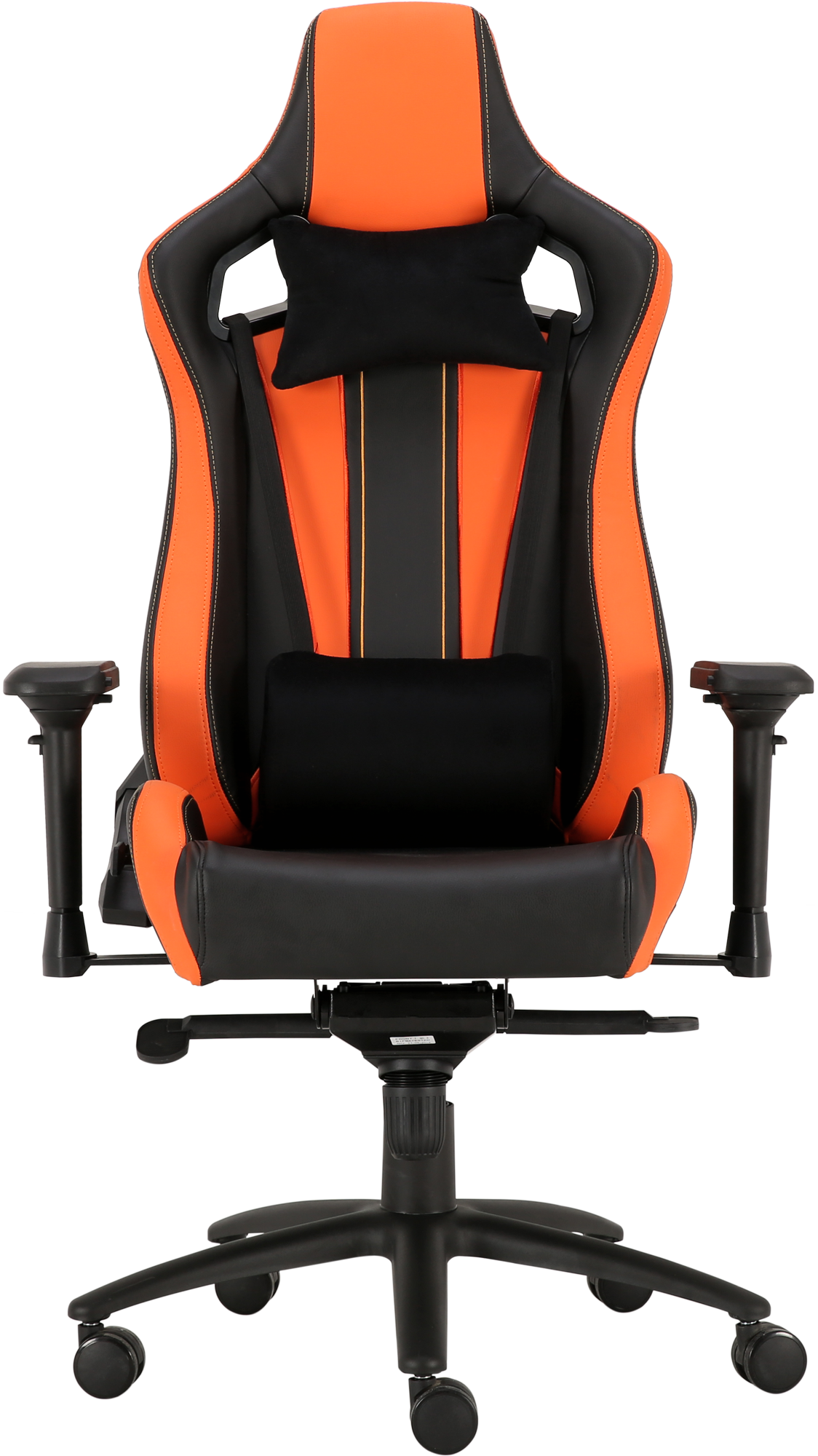 Геймерське крісло GT Racer чорне з помаранчевим (X-0715 Black/Orange) - фото 2