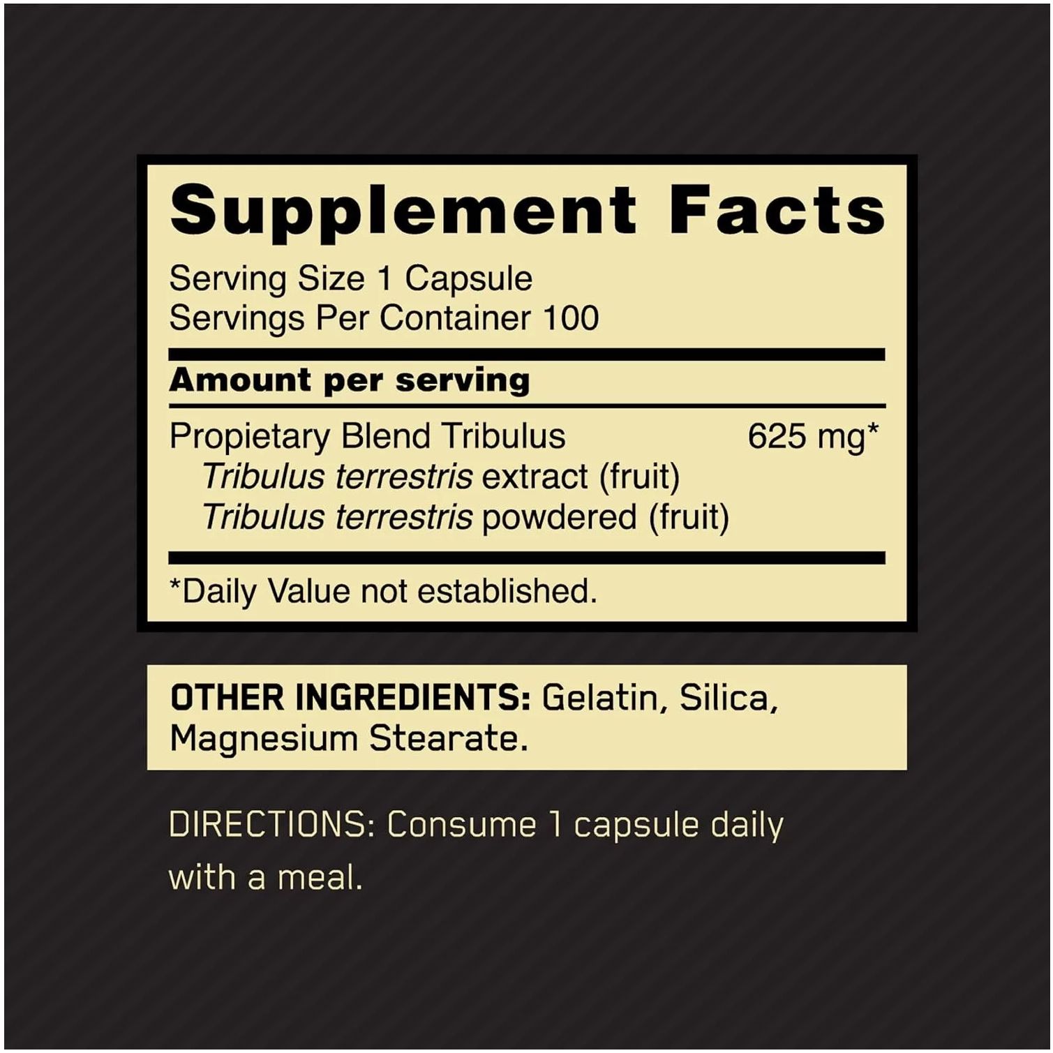 Потенцер Optimum Nutrition Tribulus 625 мг 100 капсул - фото 4