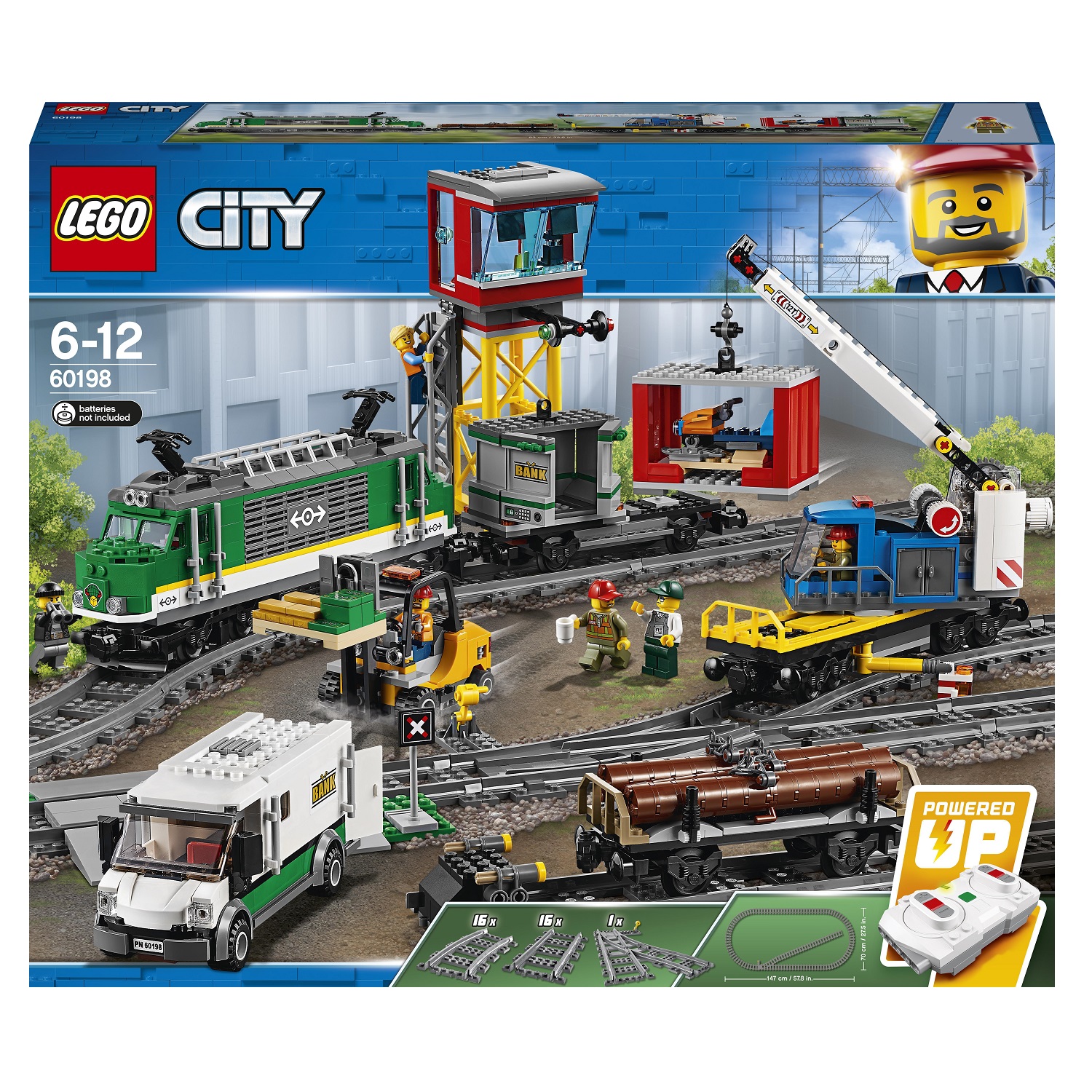 Конструктор LEGO City Вантажний потяг, 1226 деталей (60198) - фото 1