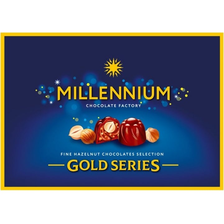 Цукерки Millennium Gold у молочному шоколаді, 205 г (190459) - фото 1