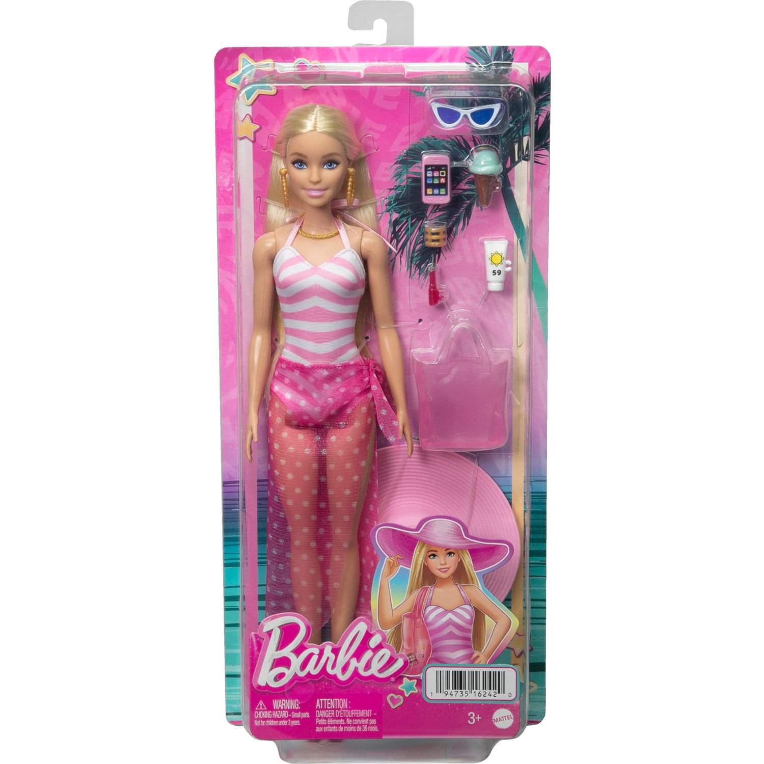 Лялька Barbie Пляжна прогулянка, 30 см (HPL73) - фото 5