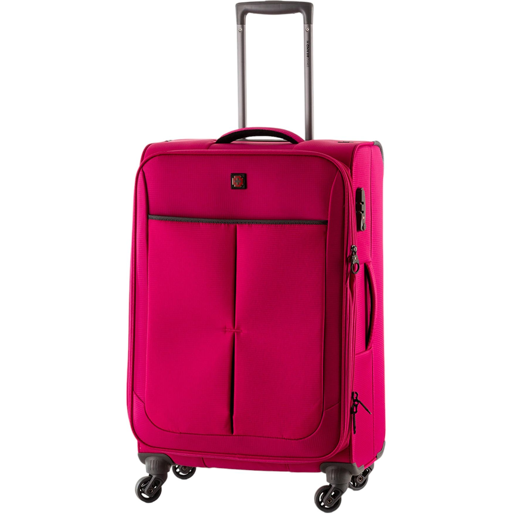 Чемодан Swissbrand Silkeborg L Fuchsia/Light Grey (SWB_LLSIL941L) - фото 1