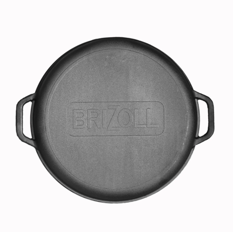 Сковорода Brizoll Wok чавунна з кришкою-сковородою, 36 см (W36-2) - фото 5