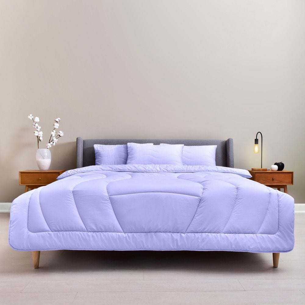 Набор постельного белья Ideia Oasis с одеялом, евростандарт, лавандоый (8000035248) - фото 1