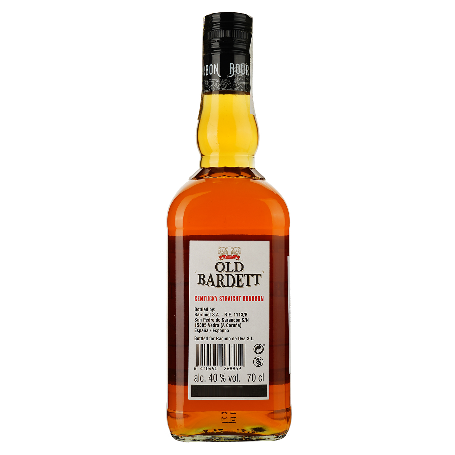 Бурбон Old Bardett Kentucky Straight Bourbon, 40%, 0,7 л - фото 2