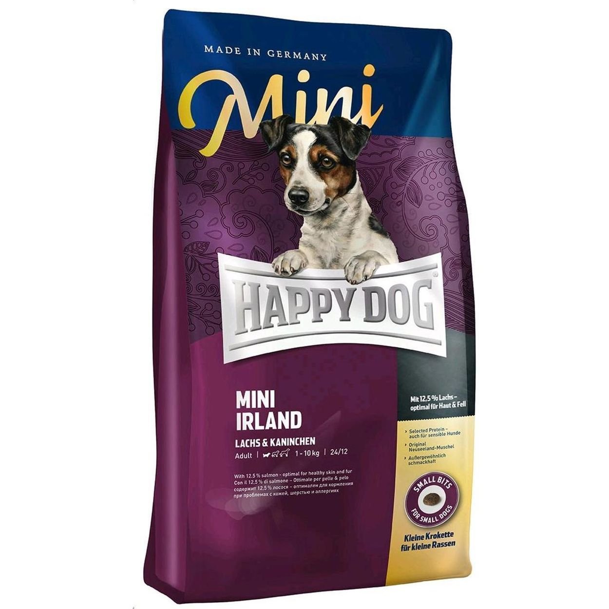 Сухий корм Happy Dog Supreme Mini Irland для собак дрібних порід з лососем і кроликом 10 кг - фото 1