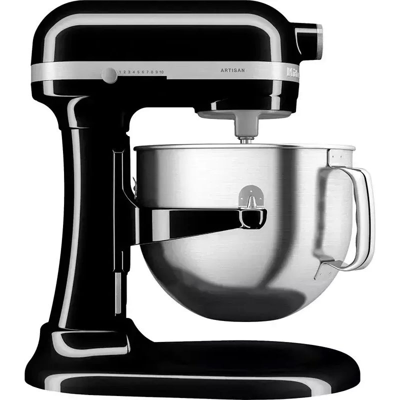 Планетарный миксер KitchenAid Artisan с подъемной чашей 6.6 л черный (5KSM70SHXEOB) - фото 1