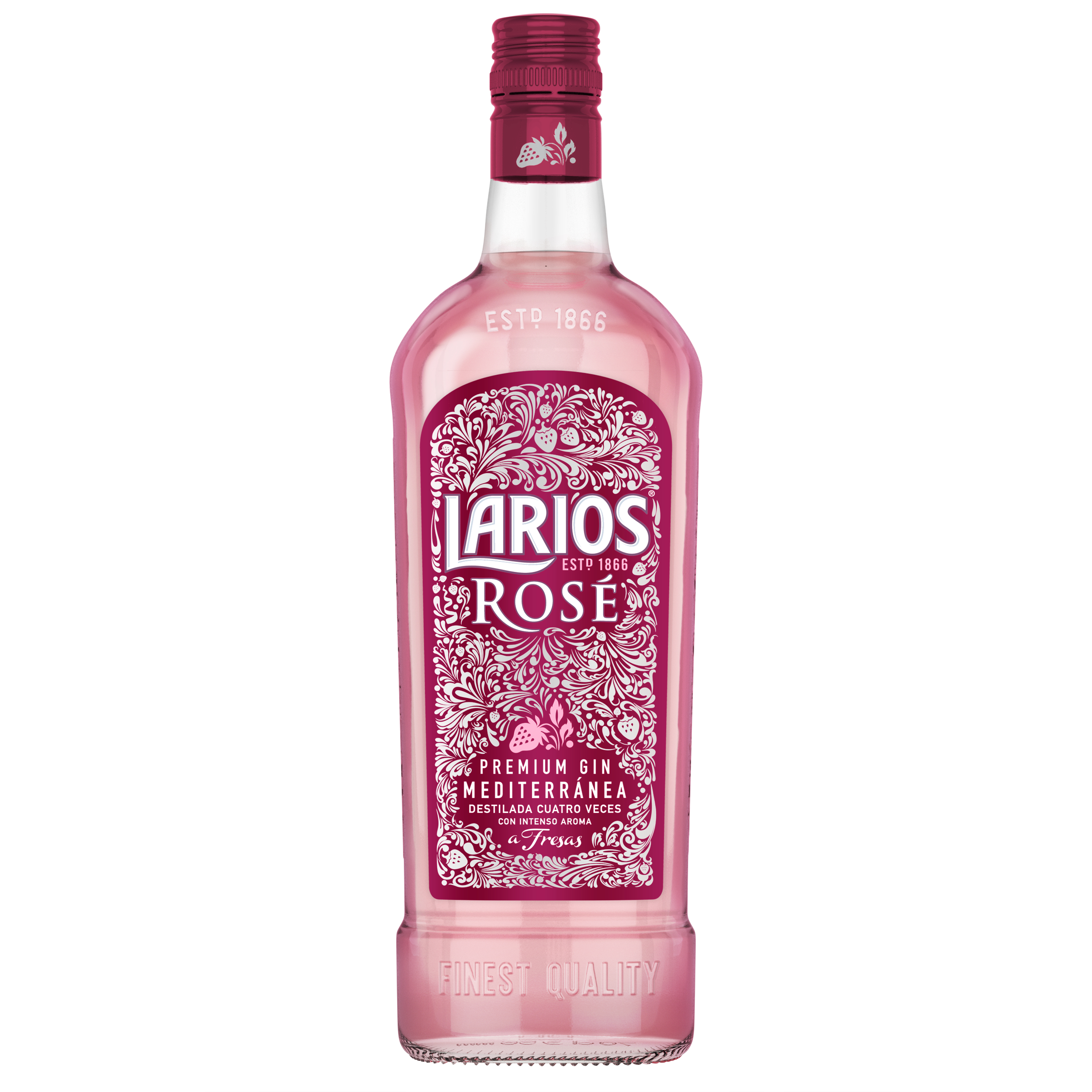 Джин Larios Rose Premium Gin, 37,5%, 0,7 л + бокал - фото 2