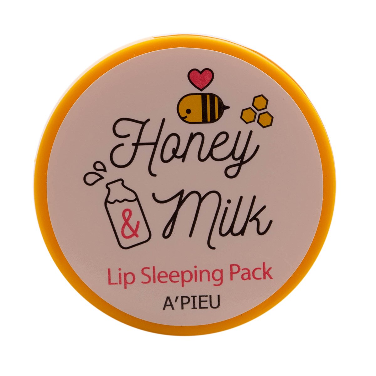 Фото - Маска для обличчя Apieu Нічна маска для губ A'pieu Honey & MilkLip Sleeping Pack з медом і молоком 