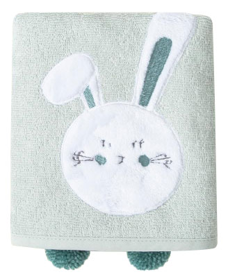 Рушник дитячий Irya Bunny, 75х50 см, м'ятний (svt-2000022281935) - фото 2