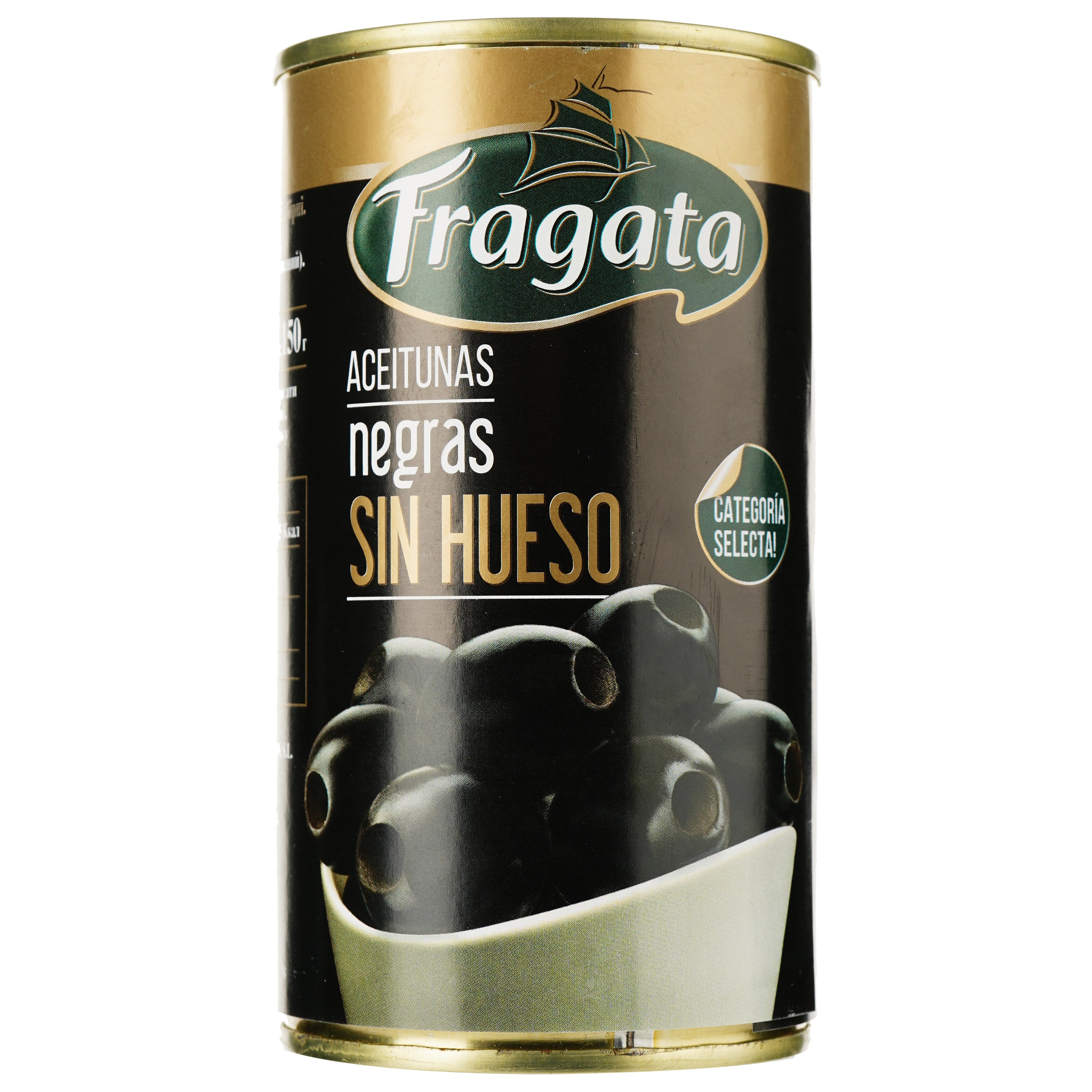 Оливки Fragata чорні без кісточки 350 г - фото 1