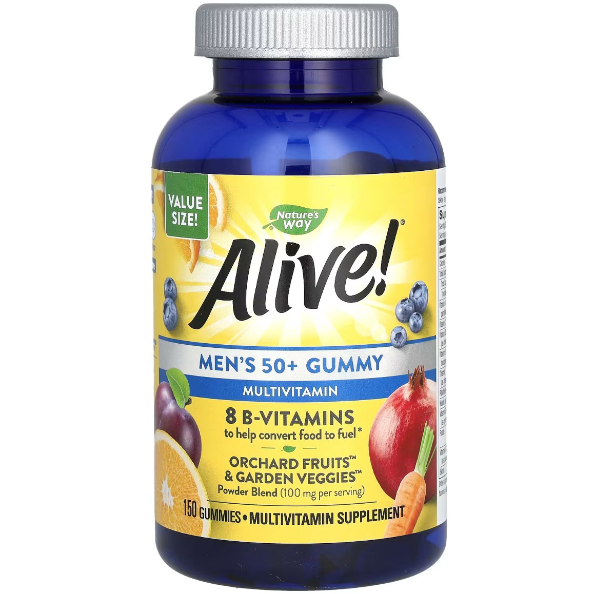 Витаминно-минеральный комплекс для мужчин Nature's Way Men's 50+ Multivitamin 150 жевательных конфет - фото 1