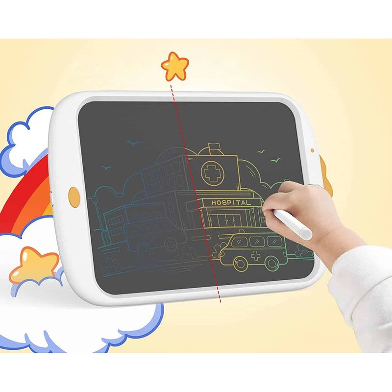 Дитячий LCD планшет для малювання Beiens Каченя 10” Multicolor білий (К1001white) - фото 7