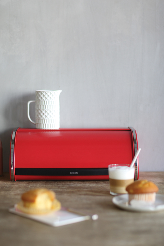 Хлібниця Brabantia Roll Top Bread Bin, 44,5x26,2х17,3 см, червоний (484001) - фото 5