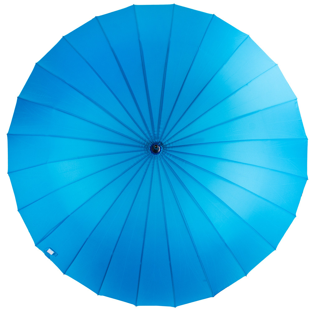 Женский зонт-трость механическая Eterno 104 см голубая - фото 2