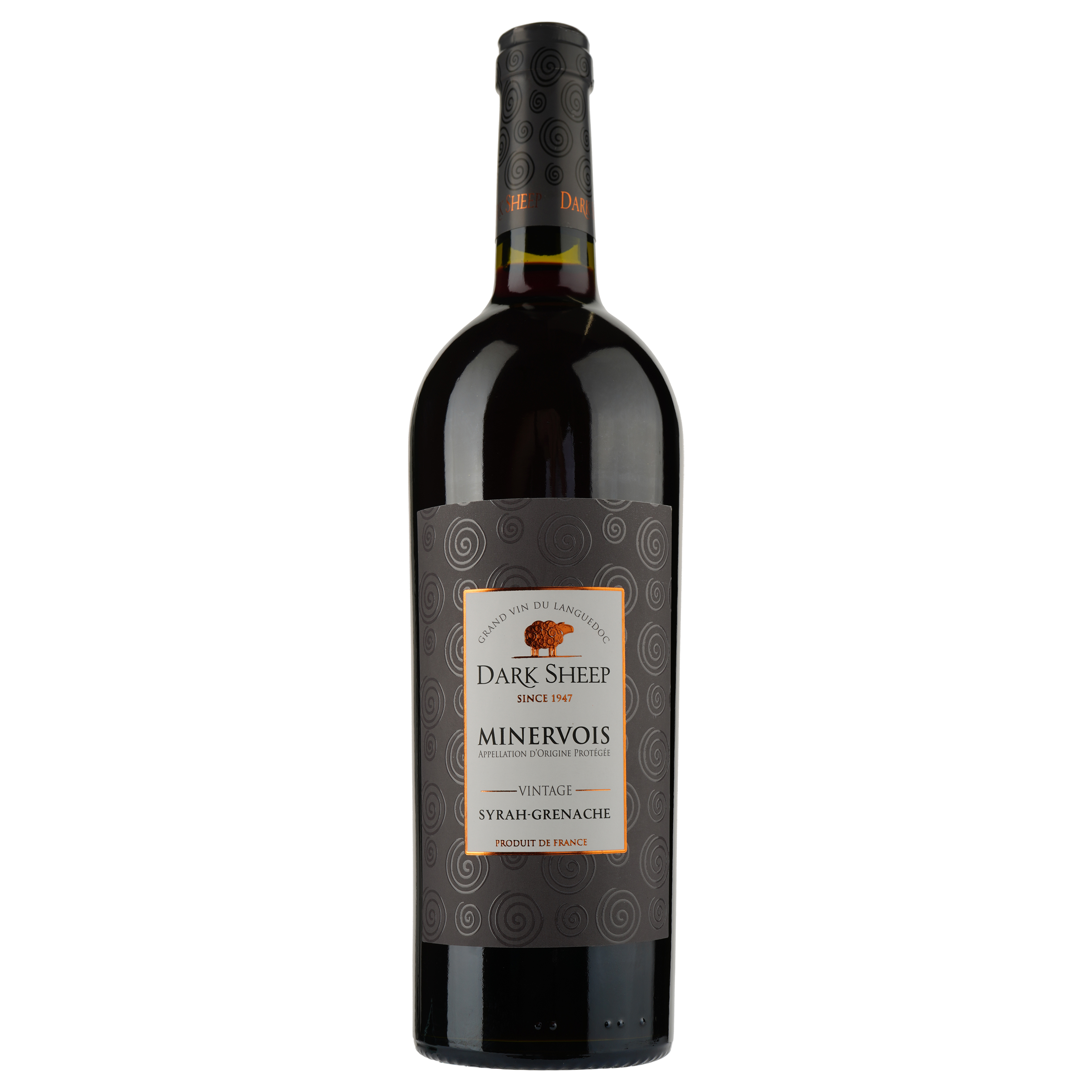 Вино Dark Sheep Rouge 2019 AOP Minervois, красное, сухое, 0.75 л - фото 1