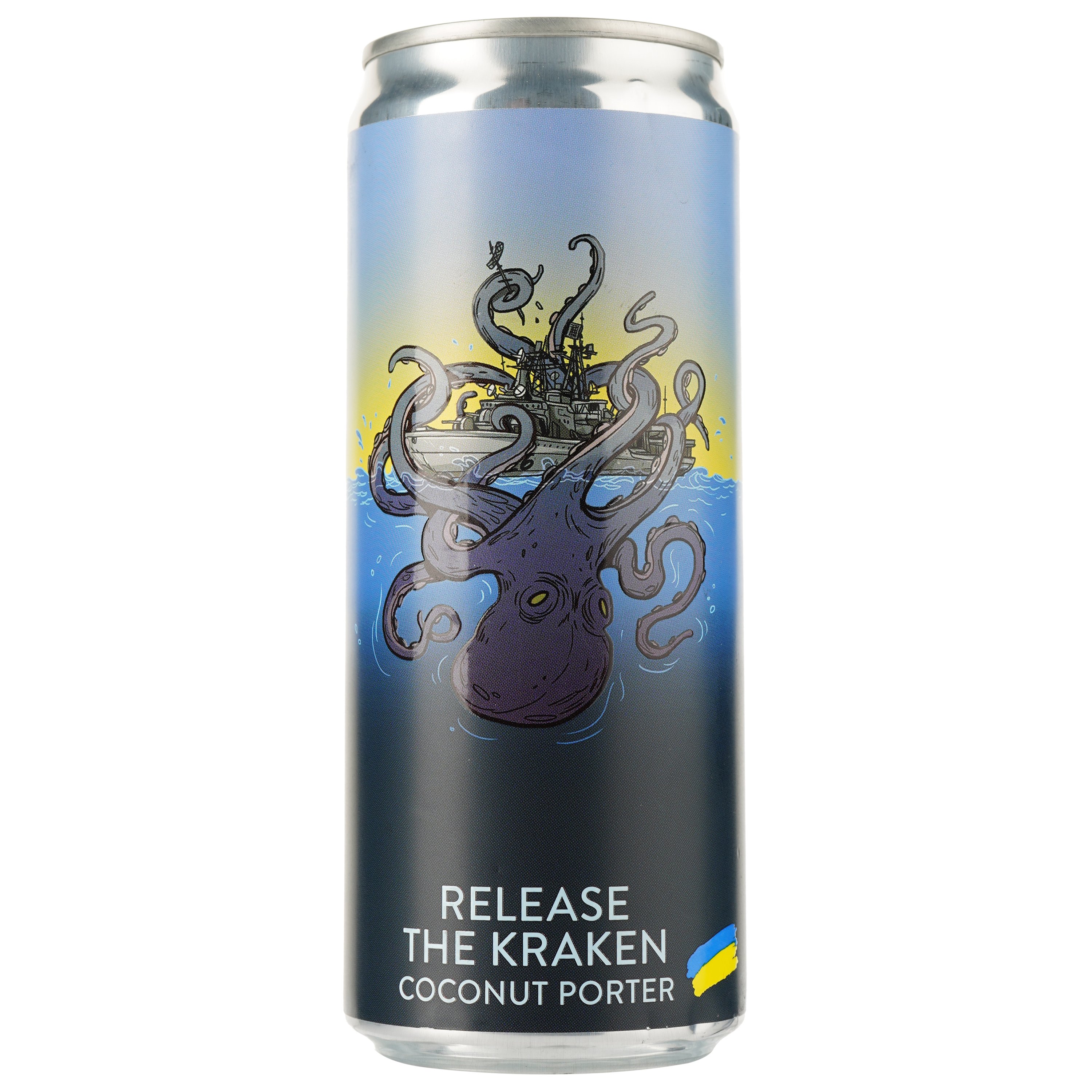 Пиво Varvar Release The Kraken, темне, 6,1%, з/б, 0,33 л - фото 1
