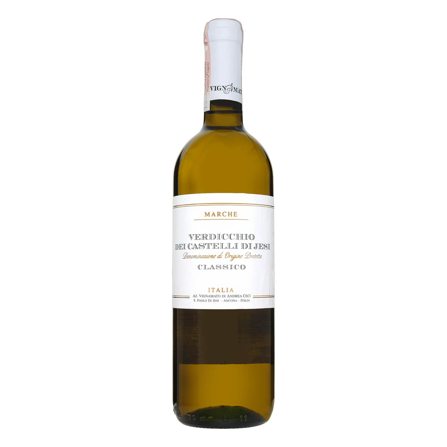 Вино Vignamato Verdicchio Сastl di Jesi Cls Marche белое сухое, 0,75 л, 13,5% (691903) - фото 1