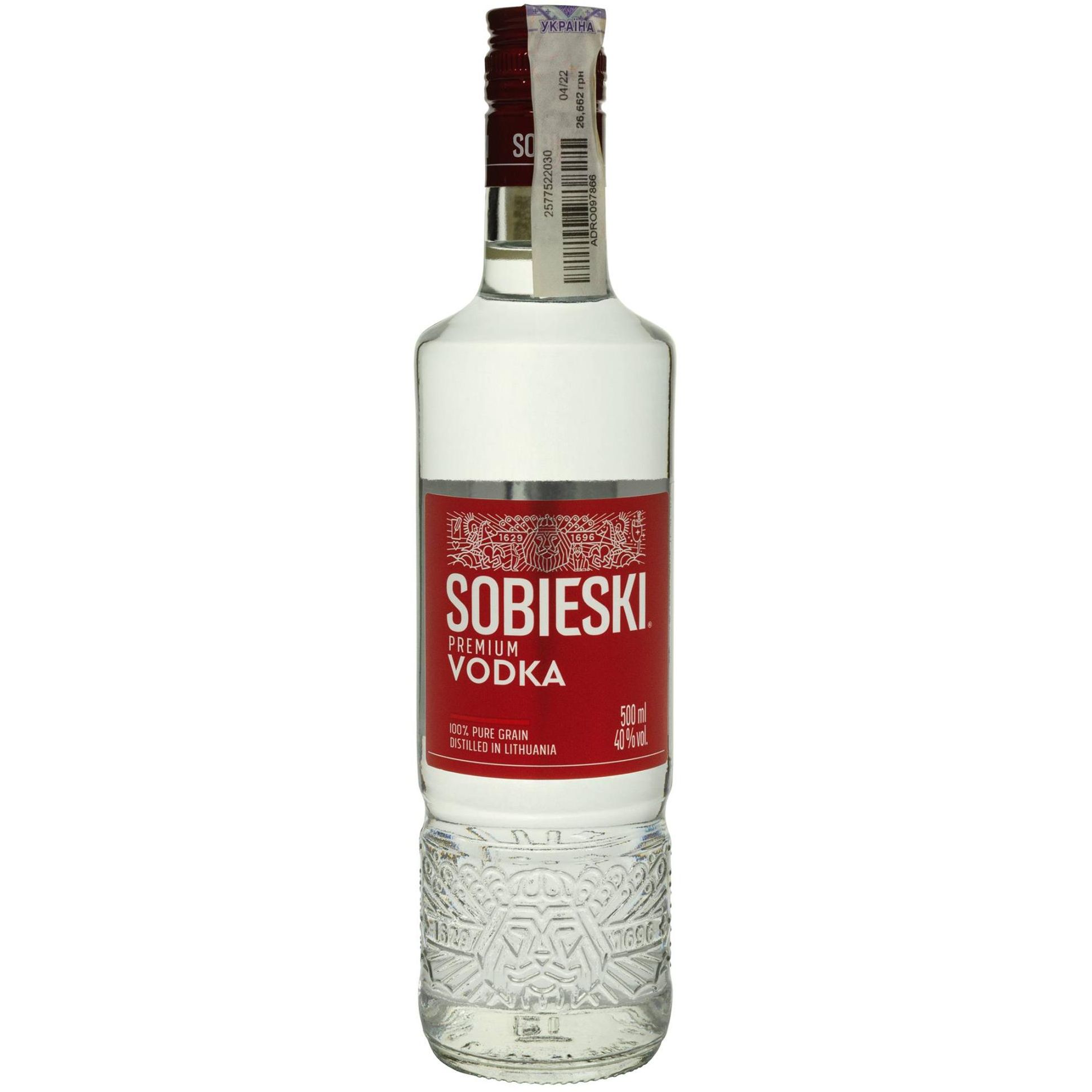 Горілка Sobieski Premium 40% 0.5 л - фото 1