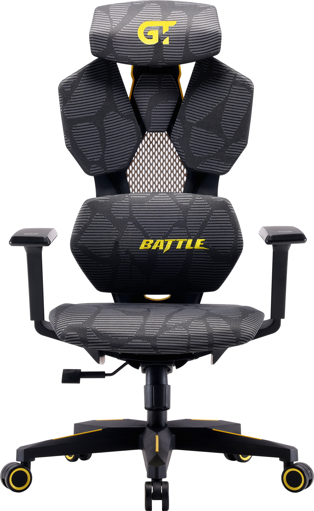 Геймерське крісло GT Racer сіре з жовтим (X-6002 Battle Gray/Yellow) - фото 2