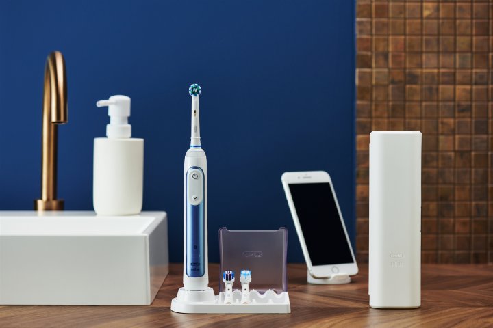 Электрическая зубная щетка Oral-B Smart 6 CrossAction Blue - фото 8