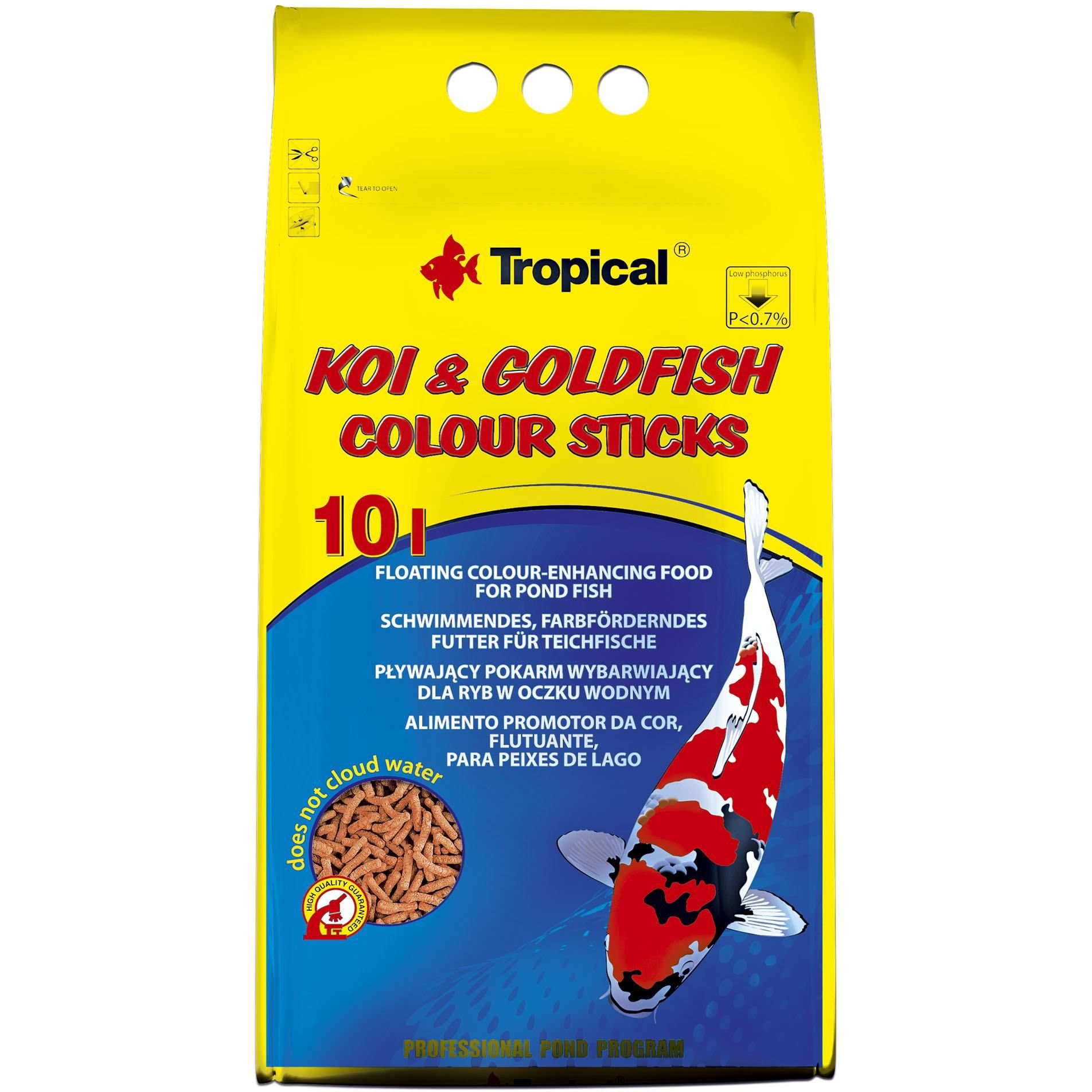 Корм для риб Tropical Koi & Goldfish Colour Sticks, у вигляді паличок, 800 г - фото 1