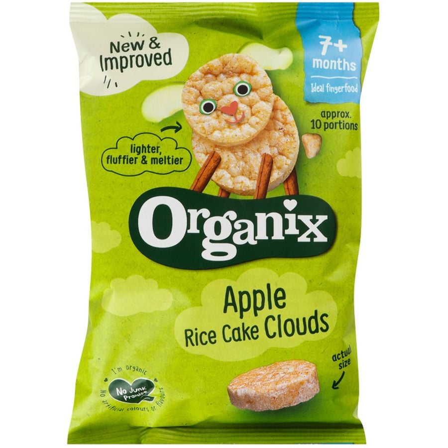 Печиво дитяче Organix Яблуко рисове органічне 40 г - фото 1