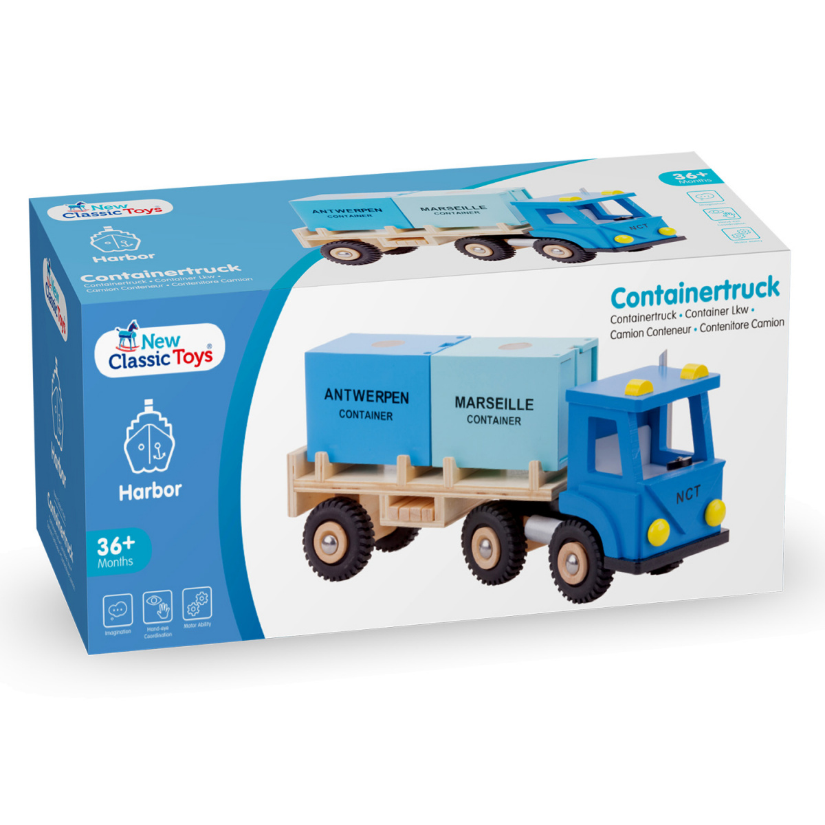 Іграшкова Вантажівка New Classic Toys з двома контейнерами, синій (10910) - фото 2