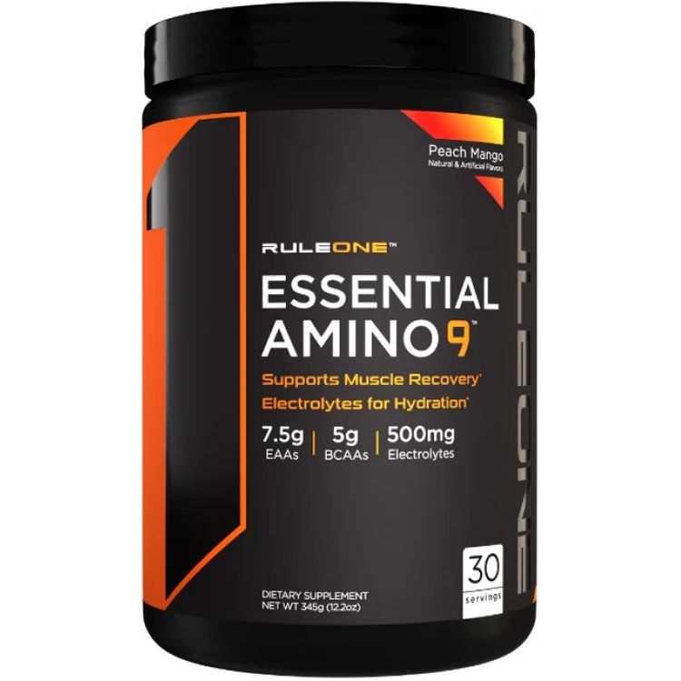Аминокислота ЕАА с электролитами Rule 1 Essential Amino 9 Персик – манго 345 г - фото 1