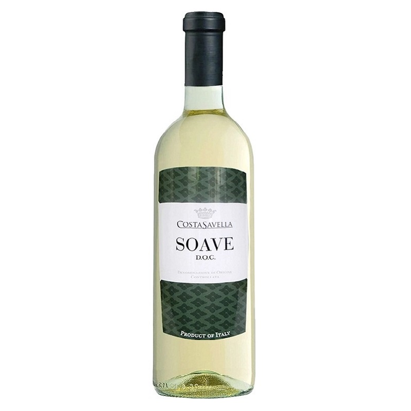 Вино Savella Soave, біле, сухе, 11,5%, 0,75 л - фото 1